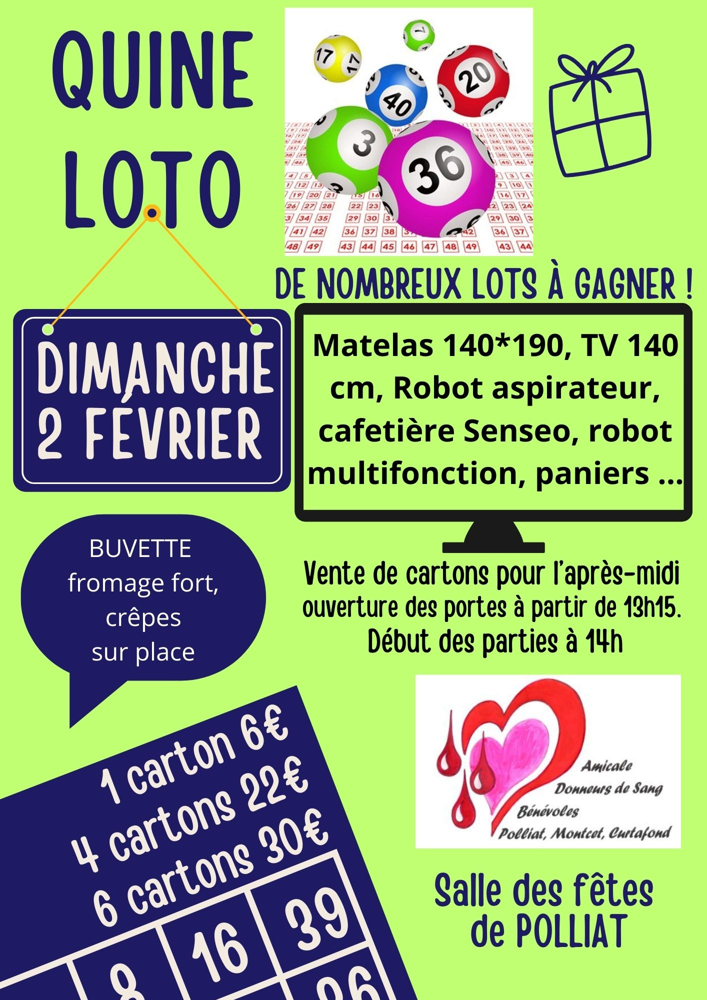 Affiche QUINE LOTO 2025