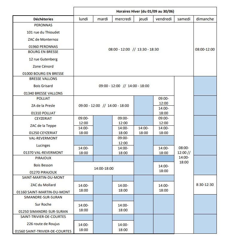 20941 803 horaires hiver decheteries 2023 2024